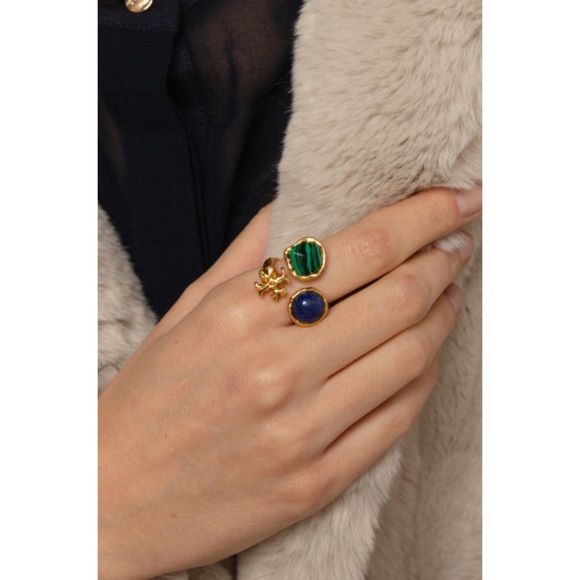 TORY BURCH • Semiprecious Stone Roxanne Ring - Picture 2 of 6